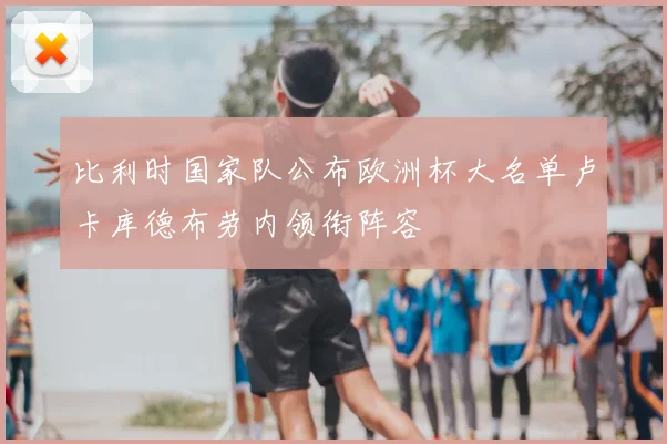 比利时国家队公布欧洲杯大名单卢卡库德布劳内领衔阵容